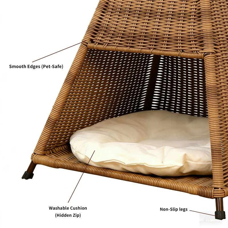All-season New Pyramid Castle Tent Cat Bed/pet Bed best